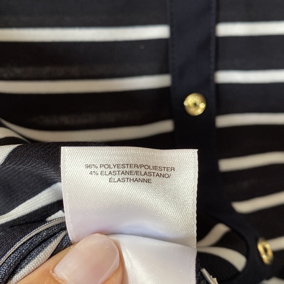 Anne Klein striped top size S - Picture 4 of 4